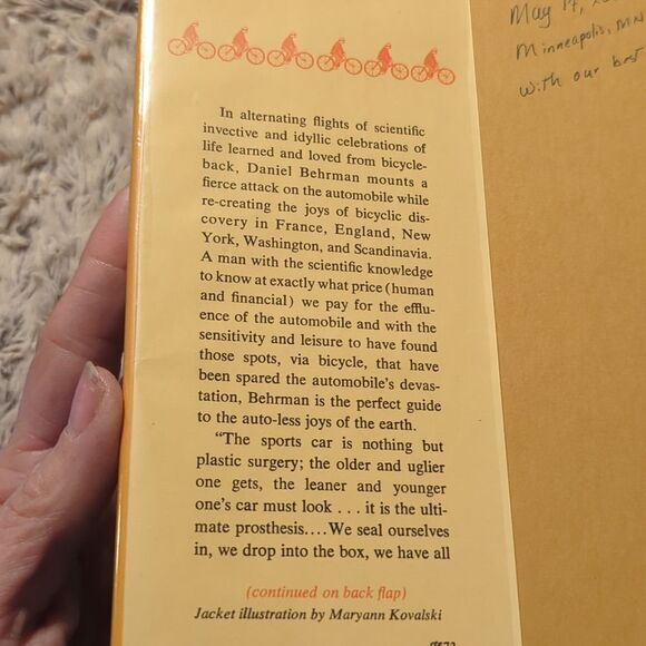 The man who loved bicycles: The memoirs of an autophobe, Daniel Behman - Picture 3 of 6